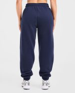 AYBL Sports Outline Oversized Joggers - Navy - Image 2