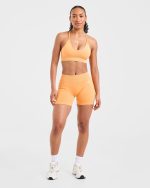 Adapt Seamless Sports Bra - Bright Orange - Image 3