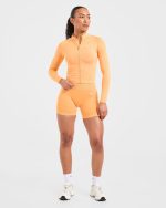 Adapt Seamless Jacket - Bright Orange - Image 3
