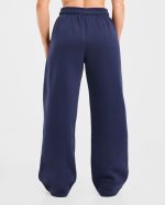 AYBL Sports Outline Oversized Straight Leg Joggers - Navy - Image 2