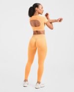 Adapt Seamless Leggings - Bright Orange - Image 8