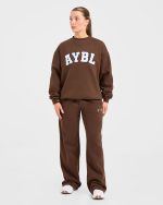 Varsity 2.0 Oversized Sweatshirt - Brown - Image 3
