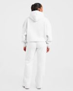 Varsity 2.0 Oversized Straight Leg Joggers - Heather Grey - Image 4