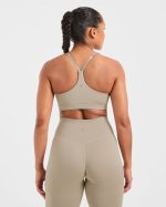 Staple Sports Bra - Muted Taupe - Image 2