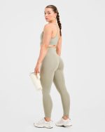 Staple Leggings - Washed Olive - Image 8