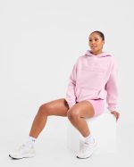 Athletics Applique Oversized Hoodie - Sugar Pink - Image 8