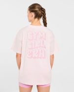 Gym Girl Era Oversized T Shirt - Pink - Image 2