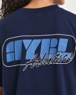 Athletics Retro Oversized T Shirt - Navy - Image 6