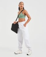 Classic Plush Oversized Joggers - Heather Grey - Image 7