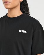 Athletics Retro Oversized T Shirt - Black - Image 5