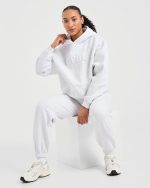 Classic Plush Oversized Hoodie - Heather Grey - Image 8