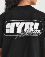 Athletics Retro Oversized T Shirt - Black - Image 6