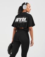 Athletics Retro Oversized T Shirt - Black - Image 8