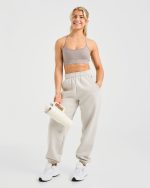 Classic Plush Oversized Joggers - Sand - Image 7