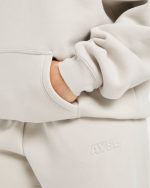 Classic Plush Oversized Hoodie - Sand - Image 6