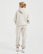 Classic Plush Oversized Hoodie - Sand - Image 4