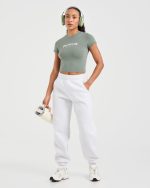 Classic Plush Oversized Joggers - Heather Grey - Image 8