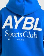 AYBL Sports Club Oversized Hoodie - Cobalt - Image 6