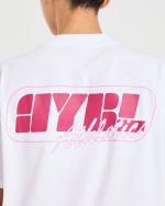 Athletics Retro Oversized T Shirt - White - Image 6