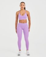 Adapt Seamless Sports Bra - Spring Lilac - Image 3
