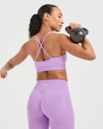 Adapt Seamless Sports Bra - Spring Lilac - Image 7