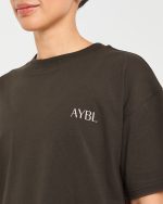 Strength Club Oversized T Shirt - Brown - Image 5