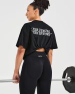 Show Up Oversized T Shirt - Black - Image 8
