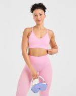 Adapt Seamless Sports Bra - Spring Pink - Image 7
