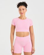 Adapt Seamless Crop Top - Spring Pink