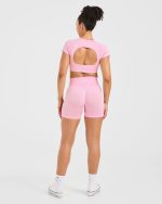 Adapt Seamless Crop Top - Spring Pink - Image 4