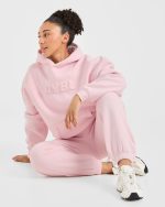 Classic Plush Oversized Hoodie - Pastel Pink - Image 7