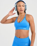 Adapt Seamless Sports Bra - Spring Cobalt - Image 7