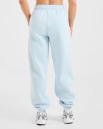 Classic Plush Oversized Joggers - Pastel Blue - Image 2