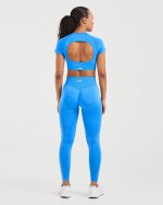 Adapt Seamless Crop Top - Spring Cobalt - Image 4
