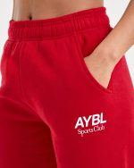 AYBL Sports Club Oversized Joggers - True Red - Image 5
