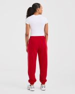 Sports Club Varsity Baby Tee - White/Red - Image 4
