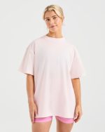 Show Up Oversized T Shirt - Pink - Image 2