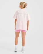 Show Up Oversized T Shirt - Pink - Image 4