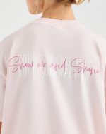 Show Up Oversized T Shirt - Pink - Image 6