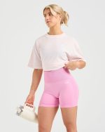 Show Up Oversized T Shirt - Pink - Image 7