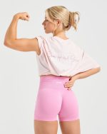 Show Up Oversized T Shirt - Pink - Image 8