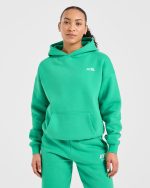AYBL Sports Club Oversized Hoodie - Racing Green - Image 2