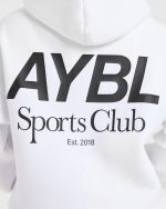 AYBL Sports Club Oversized Hoodie - White - Image 6
