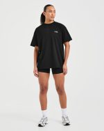 Strength Club Oversized T Shirt - Black - Image 3