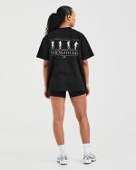 Strength Club Oversized T Shirt - Black - Image 4
