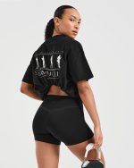 Strength Club Oversized T Shirt - Black - Image 7