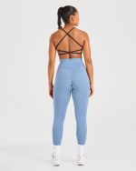 Essential Crossback Sports Bra - Deep Navy - Image 4