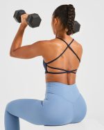Essential Crossback Sports Bra - Deep Navy - Image 7