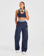 Essential Crossback Sports Bra - Deep Navy - Image 8