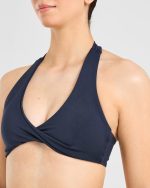 Essential Halterneck Sports Bra - Deep Navy - Image 5